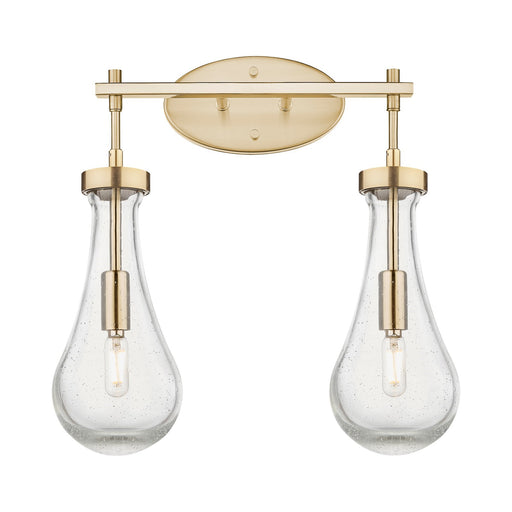 Innovations Owego 17in 2-Light Bath Vanity | Contemporary Champagne Bronze and Seedy Glass | Bathroom & Powder Room | Model 451-2W-CB-G451-5SDY