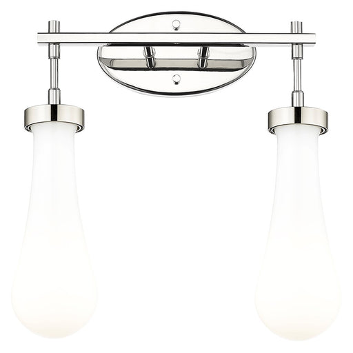 Innovations Owego 2Lt 16" Bath, Polished Nickel/White - 451-2W-PN-G451-4GWH