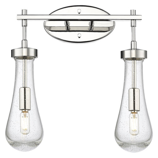 Innovations Owego 2Lt 16" Bath, PN/Seedy Glass - 451-2W-PN-G451-4SDY