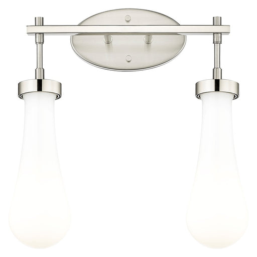 Innovations Owego 2Lt 16" Bath, Satin Nickel/White - 451-2W-SN-G451-4GWH