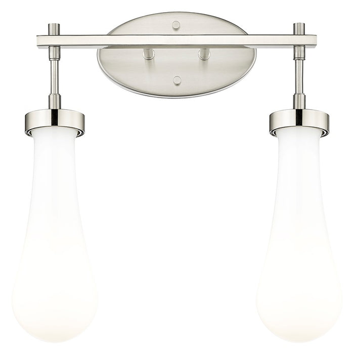 Innovations Owego 2Lt 16" Bath, Satin Nickel/White - 451-2W-SN-G451-4GWH