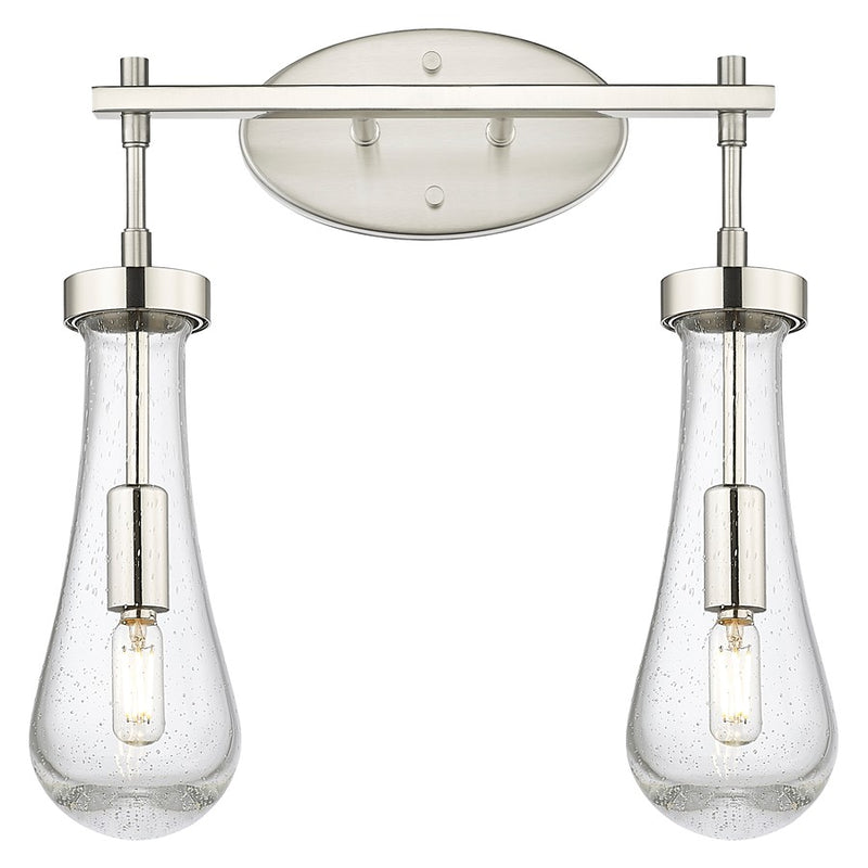 Innovations Owego 2Lt 16" Bath, Satin Nickel/Seedy Glass - 451-2W-SN-G451-4SDY