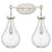 Innovations Owego 2Lt 18" Bath, Satin Nickel/Seedy Glass - 451-2W-SN-G451-7SDY