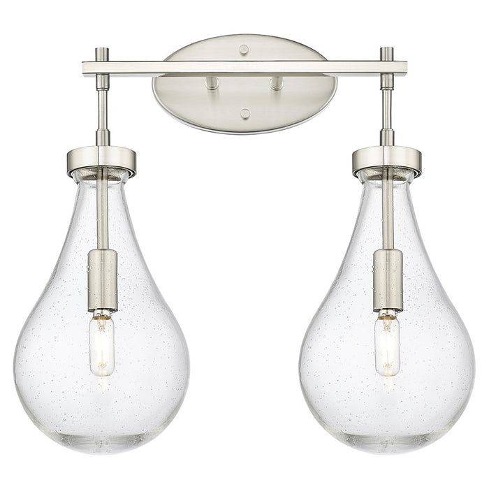 Innovations Owego 2Lt 18" Bath, Satin Nickel/Seedy Glass - 451-2W-SN-G451-7SDY