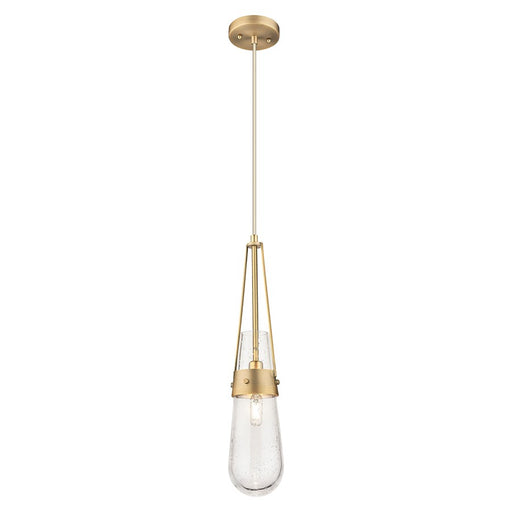 Innovations Milan 1Lt 4" Cord Pendant, Brushed Brass/Seedy - 452-1P-BB-G452-4SDY