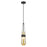 Innovations Milan 1Lt 4" Cord Pendant, Black/Mercury - 452-1P-BK-G452-4ME