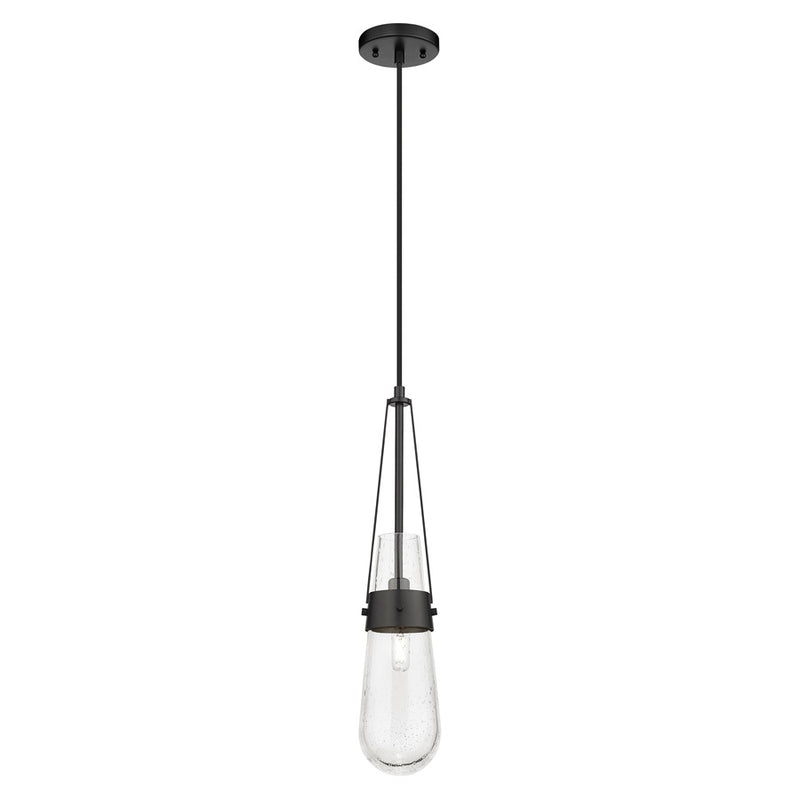 Innovations Milan 1Lt 4" Cord Pendant, Black/Seedy - 452-1P-BK-G452-4SDY