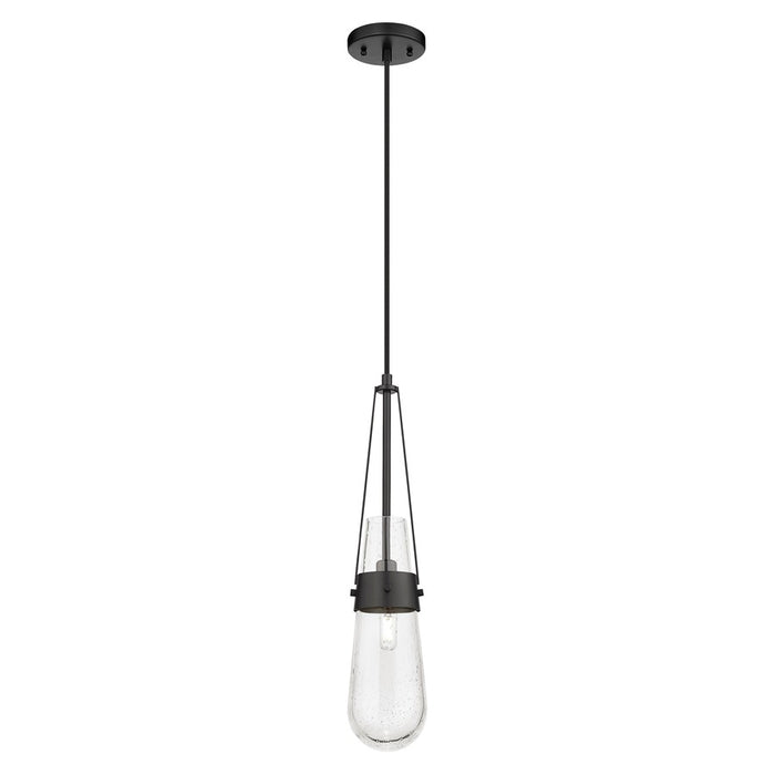 Innovations Milan 1Lt 4" Cord Pendant, Black/Seedy - 452-1P-BK-G452-4SDY