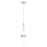 Innovations Milan 4" Cord Pendant, PN/Glossy White - 452-1P-PN-G452-4GWH