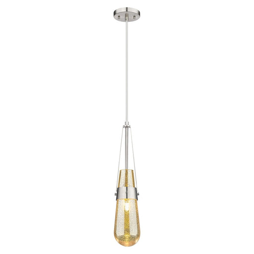 Innovations Milan 1Lt 4" Cord Pendant, Satin Nickel/Mercury - 452-1P-SN-G452-4ME