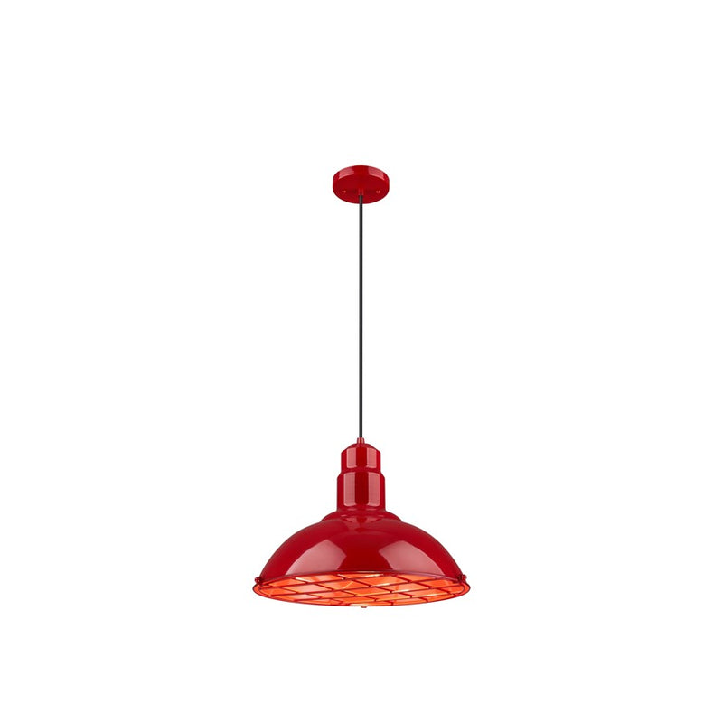 Innovations Langston 1Lt 16" Cord Hung Pendant, Red - 455-1P-16RD