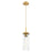Innovations Blakeley 5" Cord Pendant, Brushed Brass/Clear - 463-1P-BB-G463-12CL