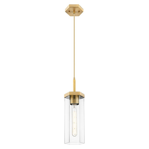 Innovations Blakeley 5" Cord Pendant, Brushed Brass/Clear - 463-1P-BB-G463-12CL