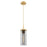 Innovations Blakeley 5" Cord Pendant, Brushed Brass/Smoke - 463-1P-BB-G463-12SM