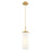 Innovations Blakeley 5" Cord Pendant, Brushed Brass/White - 463-1P-BB-G463-12WH
