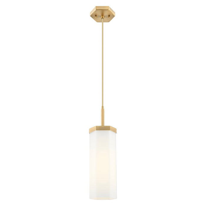Innovations Blakeley 5" Cord Pendant, Brushed Brass/White - 463-1P-BB-G463-12WH