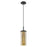 Innovations Blakeley 1Lt 5" Cord Pendant, Black/Mercury - 463-1P-BK-G463-12ME
