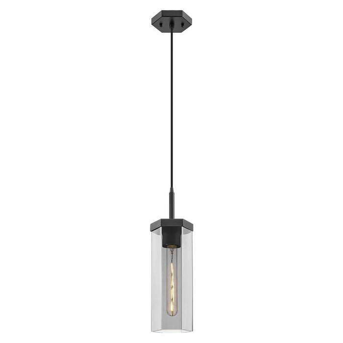Innovations Blakeley 1Lt 5" Cord Pendant, Black/Smoke - 463-1P-BK-G463-12SM