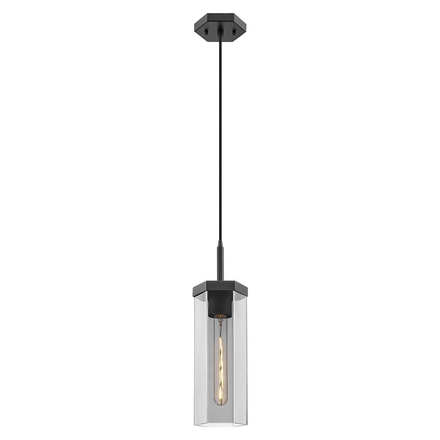 Innovations Blakeley 1Lt 5" Cord Pendant, Black/Smoke - 463-1P-BK-G463-12SM