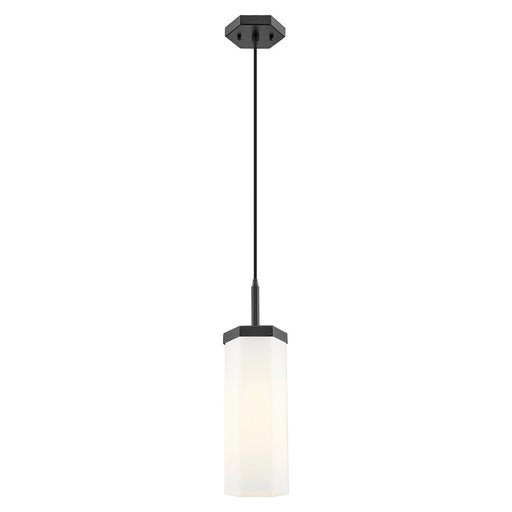 Innovations Blakeley 1Lt 5" Cord Pendant, Black/White - 463-1P-BK-G463-12WH