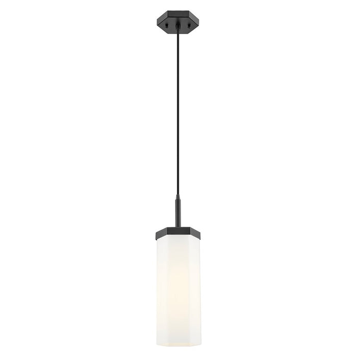 Innovations Blakeley 1Lt 5" Cord Pendant, Black/White - 463-1P-BK-G463-12WH