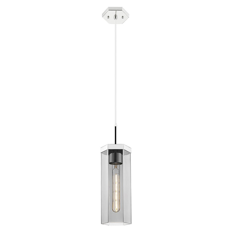 Innovations Blakeley 5" Cord Pendant, PN/Smoke - 463-1P-PN-G463-12SM