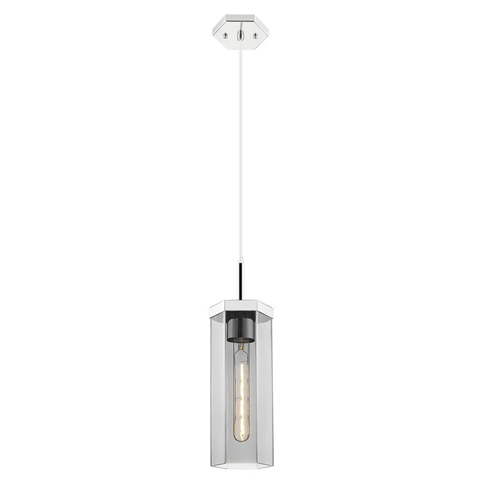 Innovations Blakeley 5" Cord Pendant, PN/Smoke - 463-1P-PN-G463-12SM