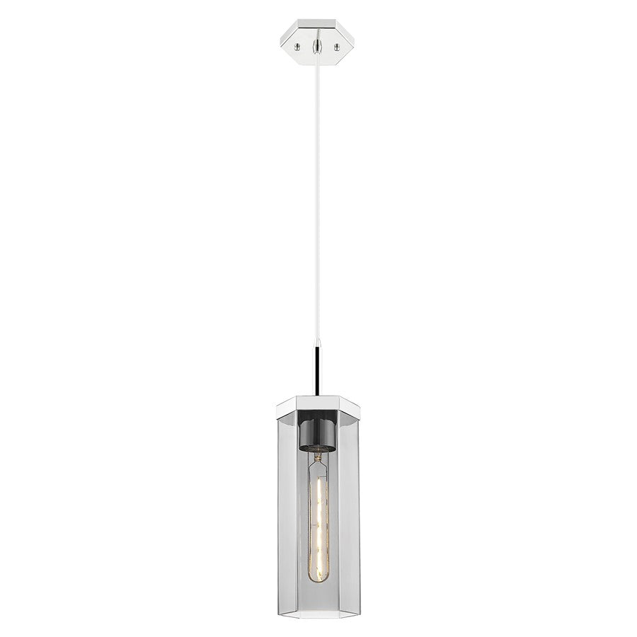 Innovations Blakeley 5" Cord Pendant, PN/Smoke - 463-1P-PN-G463-12SM