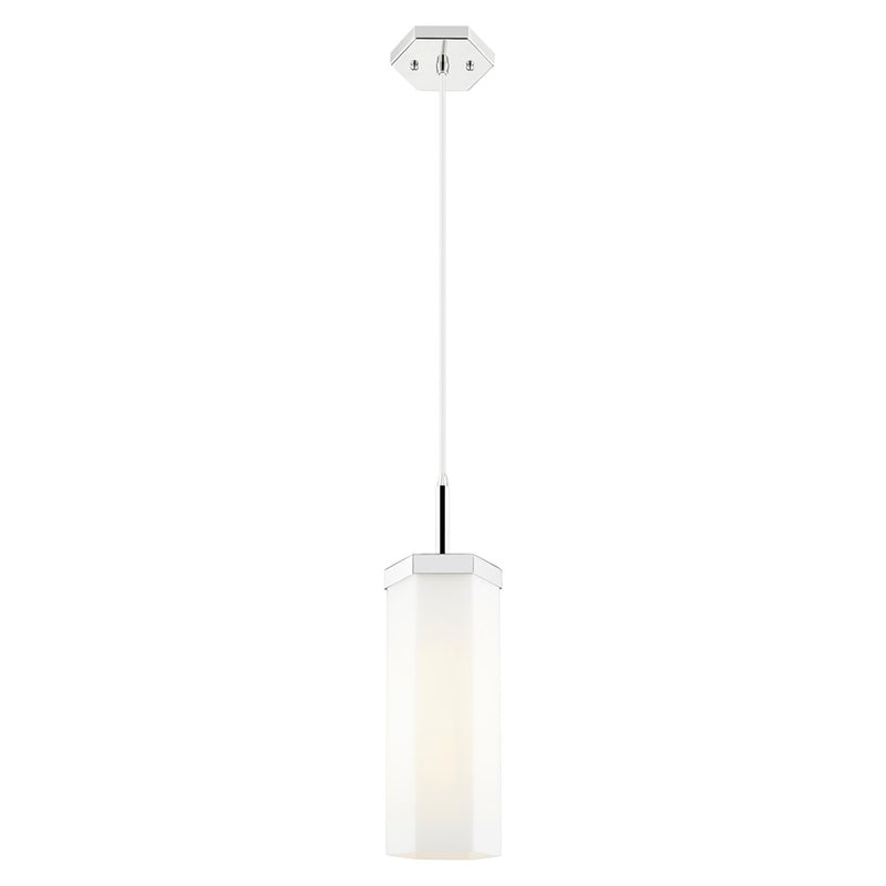 Innovations Blakeley 5" Cord Pendant, PN/White - 463-1P-PN-G463-12WH