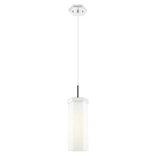 Innovations Blakeley 5" Cord Pendant, PN/White - 463-1P-PN-G463-12WH