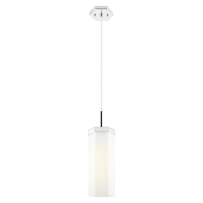 Innovations Blakeley 5" Cord Pendant, PN/White - 463-1P-PN-G463-12WH