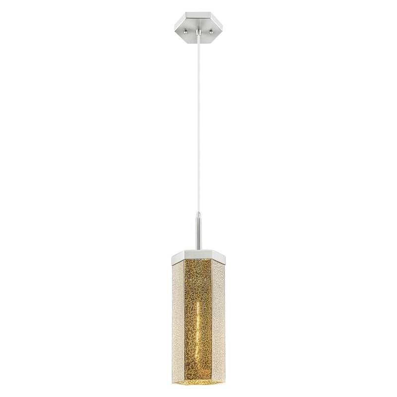 Innovations Blakeley 5" Cord Pendant, Satin Nickel/Mercury - 463-1P-SN-G463-12ME
