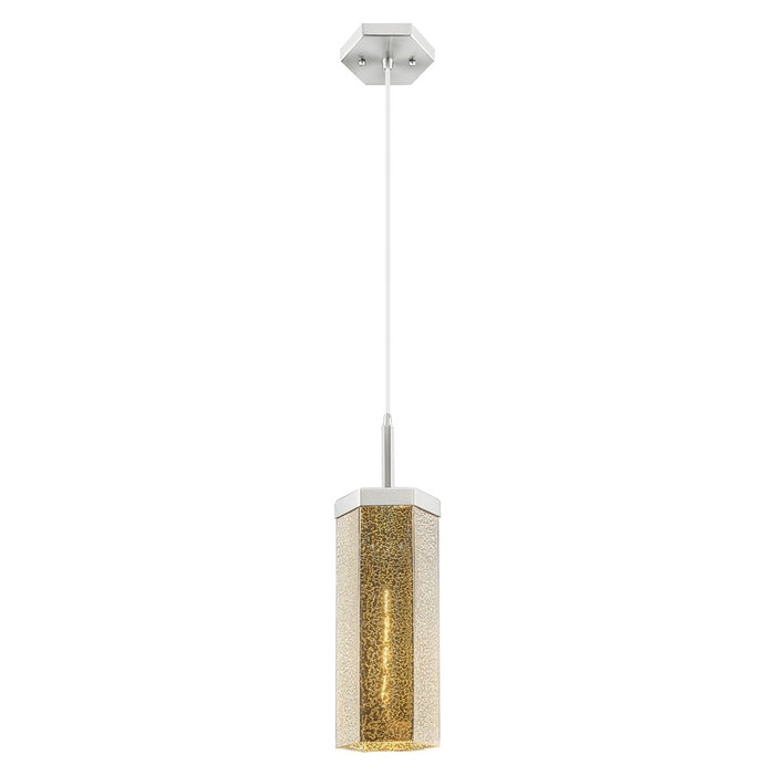 Innovations Blakeley 5" Cord Pendant, Satin Nickel/Mercury - 463-1P-SN-G463-12ME
