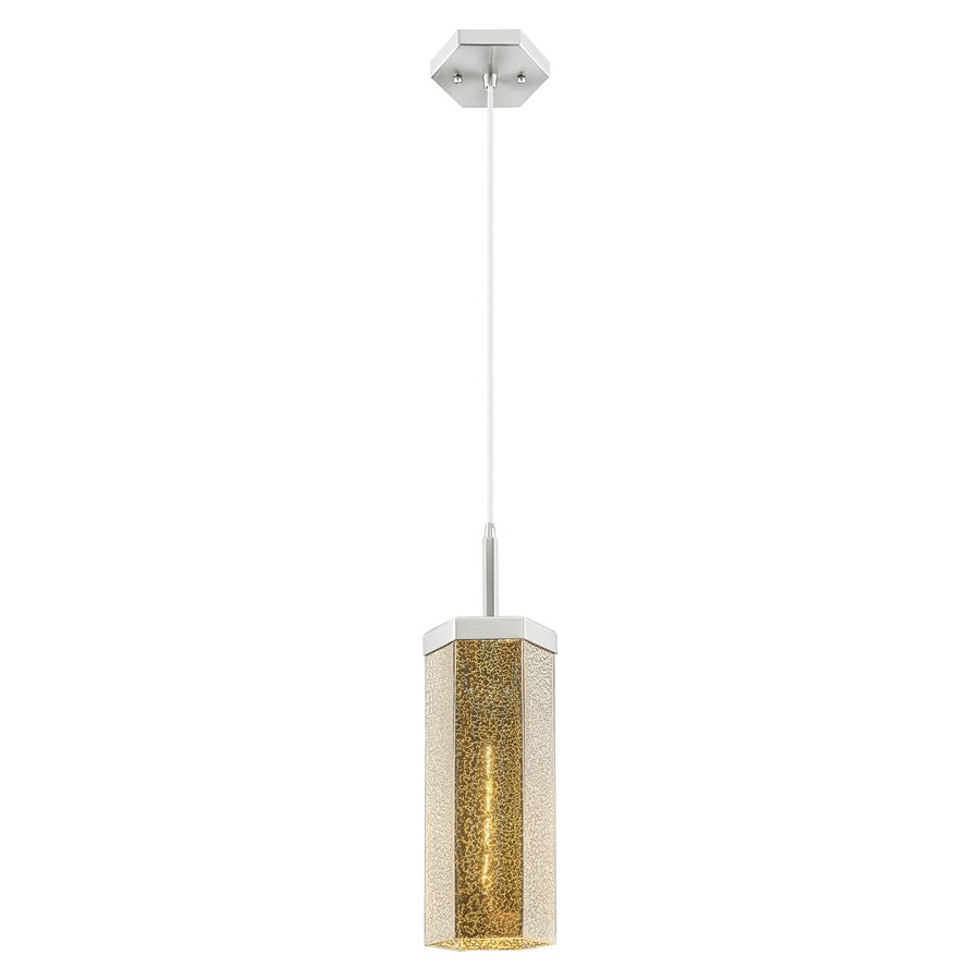 Innovations Blakeley 5" Cord Pendant, Satin Nickel/Mercury - 463-1P-SN-G463-12ME