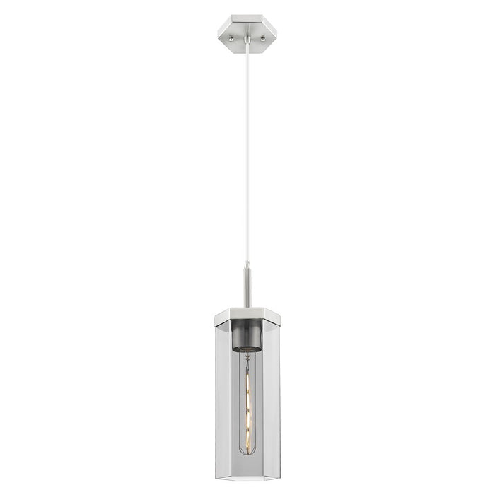 Innovations Blakeley 5" Cord Pendant, Satin Nickel/Smoke - 463-1P-SN-G463-12SM