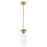 Innovations Blakeley 5" Stem Pendant, Brushed Brass/Clear - 463-1S-BB-G463-12CL