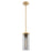 Innovations Blakeley 5" Stem Pendant, Brushed Brass/Smoke - 463-1S-BB-G463-12SM