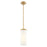 Innovations Blakeley 5" Stem Pendant, Brushed Brass/White - 463-1S-BB-G463-12WH