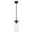 Innovations Blakeley 1Lt 5" Stem Pendant, Black/Clear - 463-1S-BK-G463-12CL