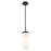 Innovations Blakeley 1Lt 5" Stem Pendant, Black/White - 463-1S-BK-G463-12WH