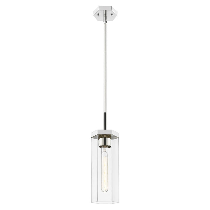 Innovations Blakeley 5" Stem Pendant, PN/Clear - 463-1S-PN-G463-12CL