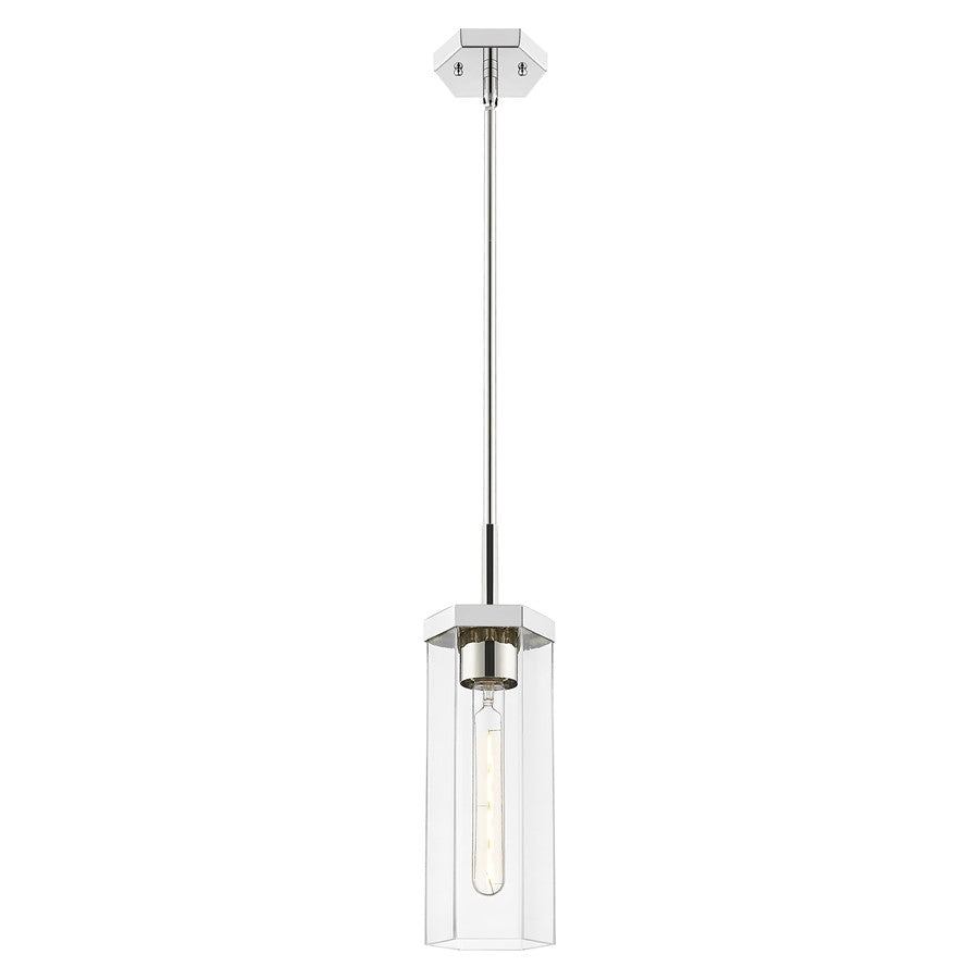 Innovations Blakeley 5" Stem Pendant, PN/Clear - 463-1S-PN-G463-12CL