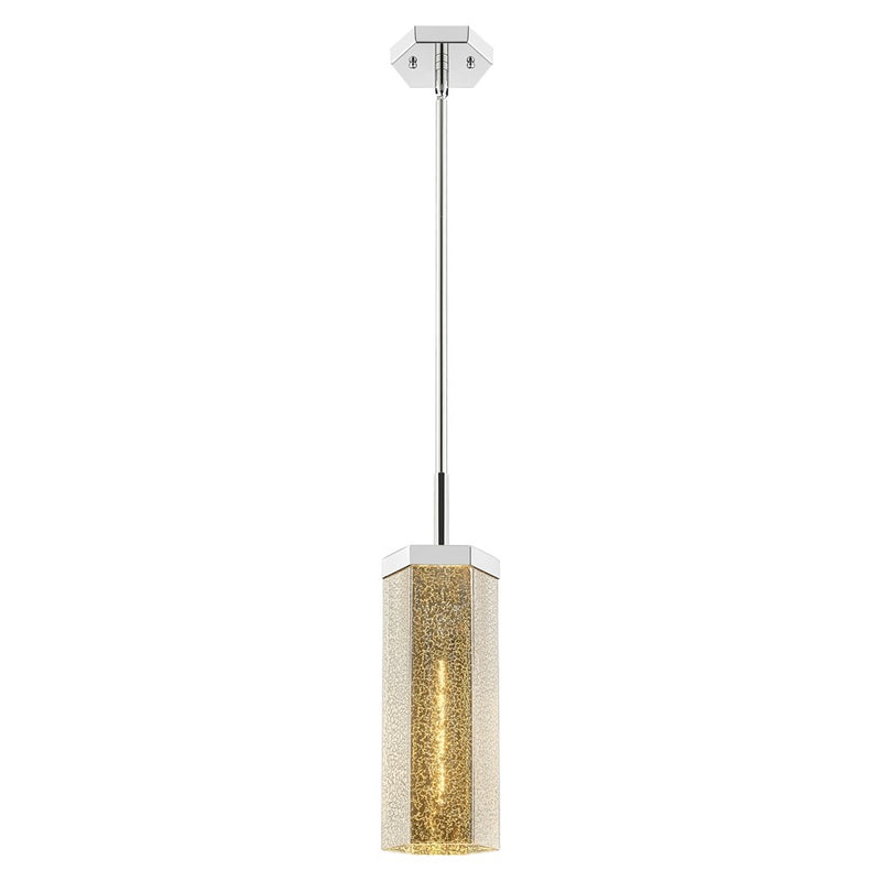 Innovations Blakeley 5" Stem Pendant, PN/Merc - 463-1S-PN-G463-12ME