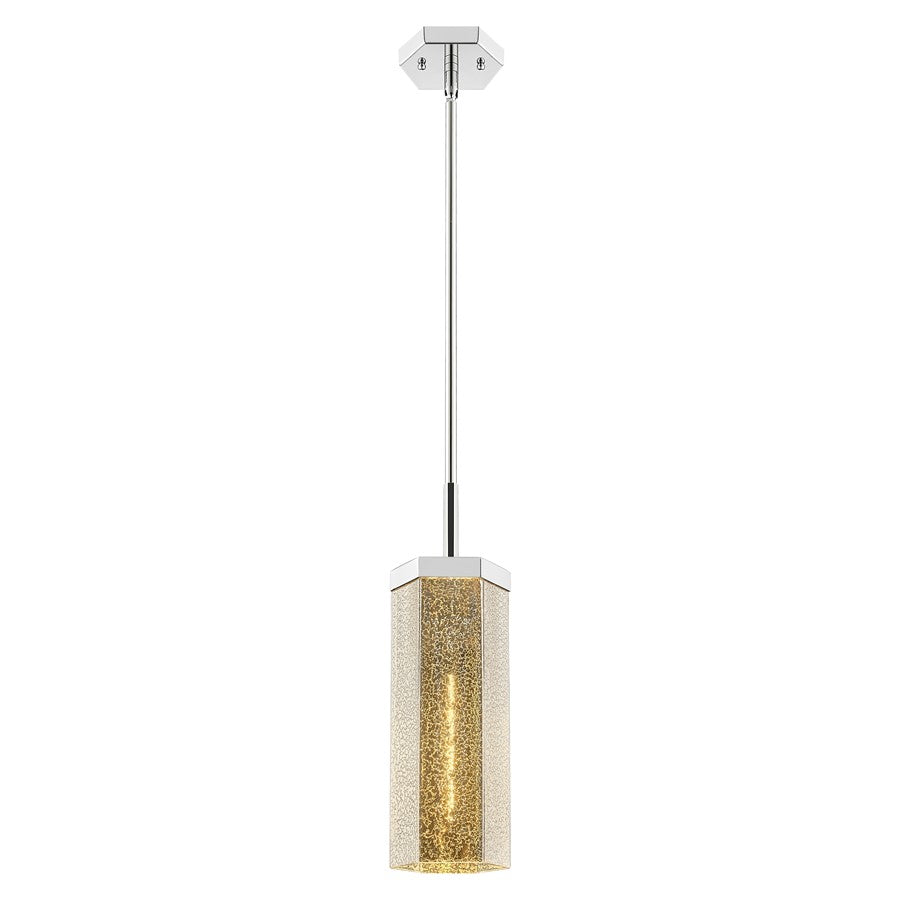 Innovations Blakeley 5" Stem Pendant, PN/Merc - 463-1S-PN-G463-12ME