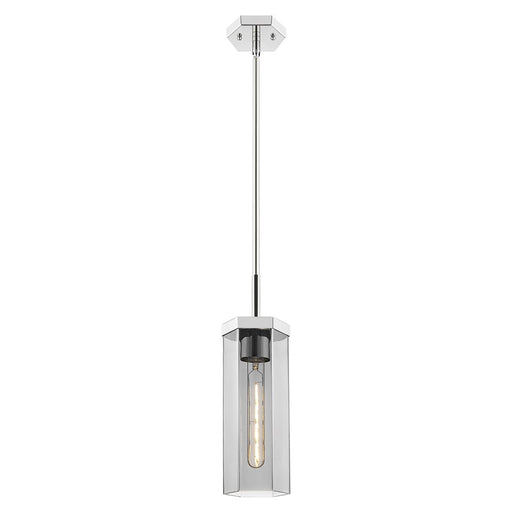 Innovations Blakeley 5" Stem Pendant, PN/Smoke - 463-1S-PN-G463-12SM