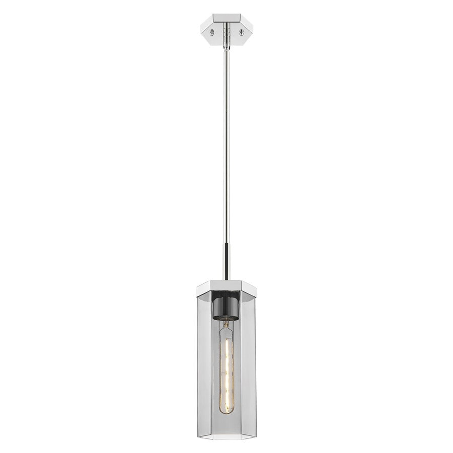 Innovations Blakeley 5" Stem Pendant, PN/Smoke - 463-1S-PN-G463-12SM