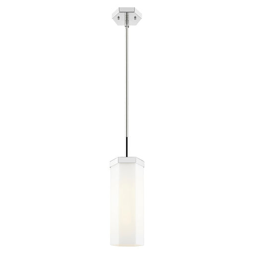 Innovations Blakeley 5" Stem Pendant, PN/White - 463-1S-PN-G463-12WH