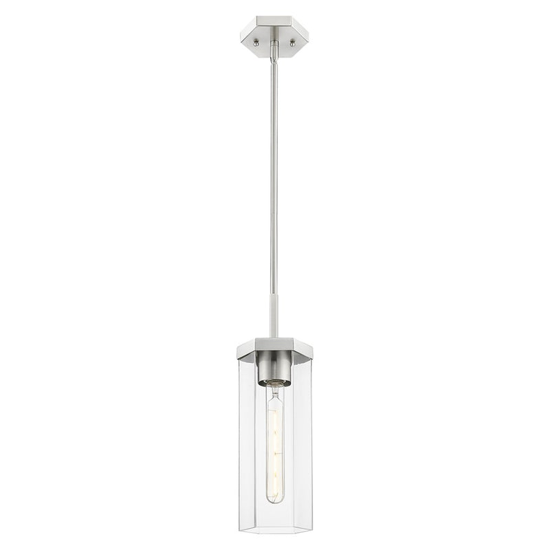 Innovations Blakeley 5" Stem Pendant, Satin Nickel/Clear - 463-1S-SN-G463-12CL