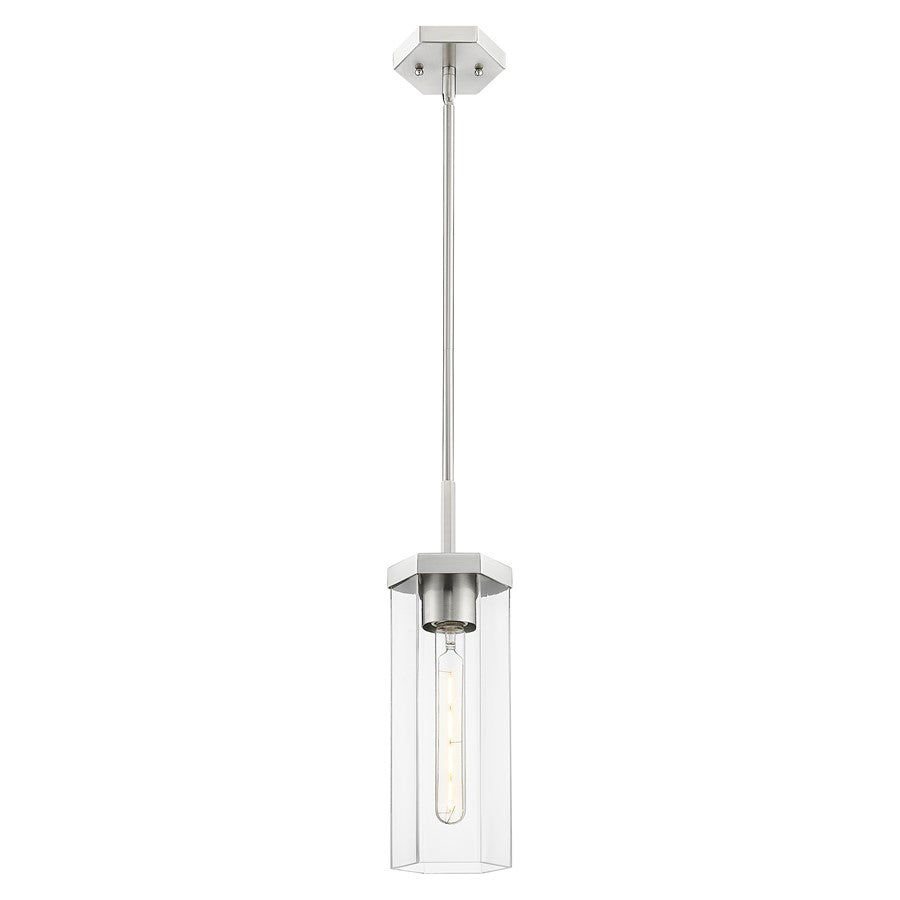 Innovations Blakeley 5" Stem Pendant, Satin Nickel/Clear - 463-1S-SN-G463-12CL