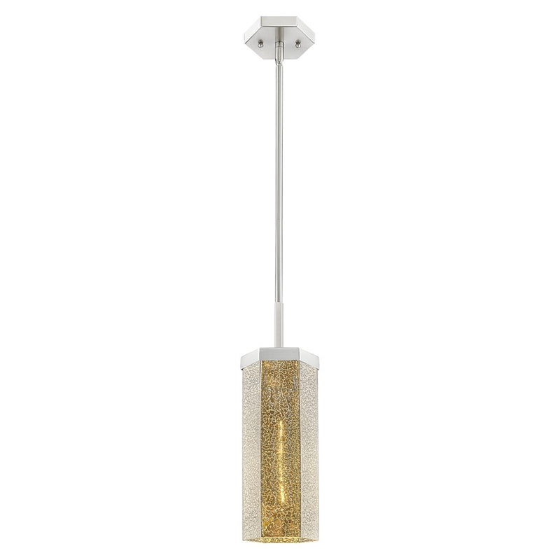 Innovations Blakeley 5" Stem Pendant, Satin Nickel/Mercury - 463-1S-SN-G463-12ME